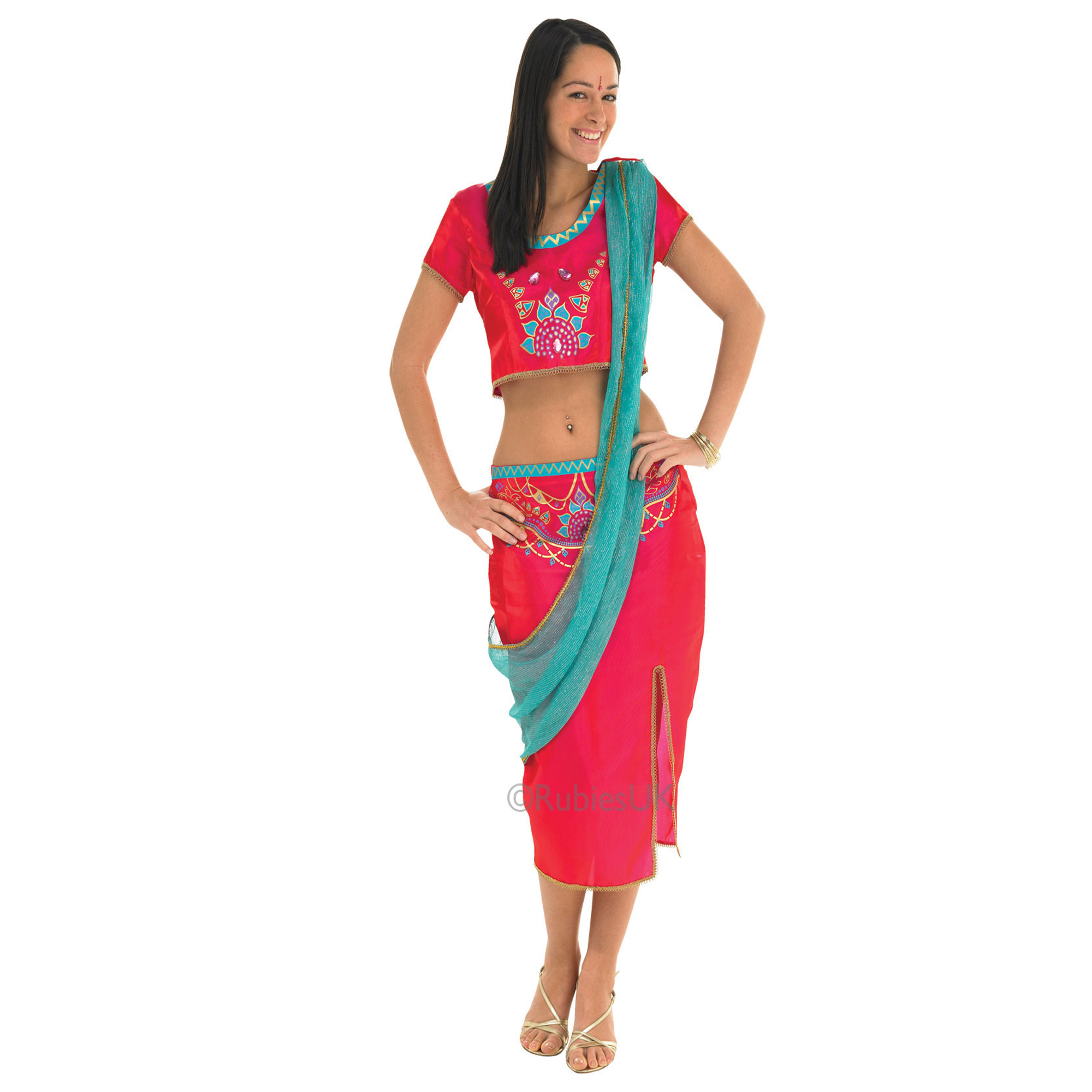 Princess Jasmine costume adult – Arabian Bollywood belly dancer genie outfit for women